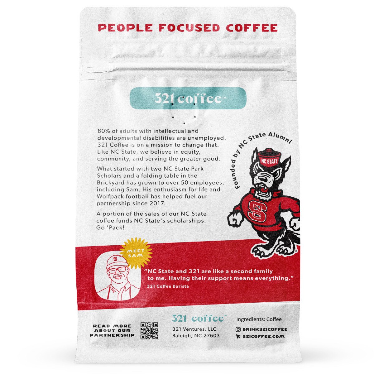 321 Coffee Greater Good - Back